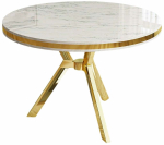 S&ouml;&ouml;gilaud Kalune Design Mos, kuld v./valge v./marmor v., 90 cm x 90 cm x 74 cm