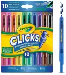 Vildikad Crayola Clicks, &uuml;hepoolsed, mitmev&auml;rviline, 10 tk