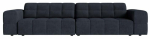 Diivan Cosmopolitan Design Chicago Chenille Eden 16, s&uuml;gav merev&auml;esinine v., 102 x 252 cm x 78 cm