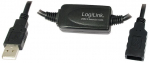 Juhe Logilink USB to USB USB 2.0 A male, USB 2.0 A female, 10 m, must v.