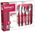 S&ouml;&ouml;giriistade komplekt Lamart XL LT5006, kroom v., 48 tk.
