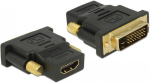 Adapter Delock DVI-D To HDMI 65466 DVI 24+1 male, HDMI female, must v.
