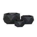 Lillepott Domoletti LT14357-3S, keraamiline/savi, antratsiit