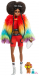 Nukk Mattel Barbie Extra Rainbow Coat With Poodle GVR04, 29 cm