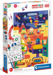 Pusle Clementoni Happy Color Double Face, 60 tk