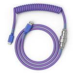 Kaabel Glorious PC Gaming Race Coiled GLO-CBL-COIL-NEBULA USB-C, USB, 1.37 m, violetne