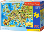 Pusle Castorland Map of Europe B-111060, 40 cm x 29 cm, 100 tk