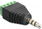 Adapter Delock 3.5mm - 4-Pin-Terminalblock 3.5 mm male, 4-Pin-Terminalblock, must v.