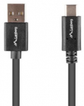Kaabel Lanberg AKLAGKU00000117, 1x USB Type-C/1 x USB Type-A, 180 cm, must