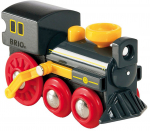 M&auml;ngurong Brio World Old Steam Engine 33617, must v./punane v.