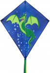 Tuulelohe Dragon Fly Diamond Kite, 70 cm x 60 cm, sinine v./roheline v.