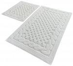 Vannitoamattide komplekt Foutastic Bambi 351ALS2134, valge v., 100 cm x 60 cm