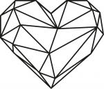 Seinadekoor Wallity Heart, 47 cm x 40 cm