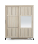 Riidekapp Kalune Design Fuga 160 Me&thorn;e Dolap, hele pruun v., 60 cm x 160 cm x 216 cm, peegliga