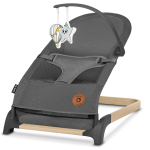 Beebi kiiktool Lionelo June Air Gray Graphite, hall v.