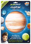 Seinakleebis Buki Phosphorescent Planet Jupiter, hele pruun v.