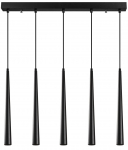 Valgusti rippuv Opviq Ugur 6075, LED, 2700 &deg;K, 5 x 3 W, must v.