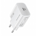 Adapter Promate PowerPort-20PD, USB Type C, 2000 cm, valge