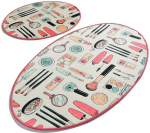 Vannitoamattide komplekt Foutastic Make Up 359CHL2236, mitmev&auml;rviline, 100 cm x 60 cm