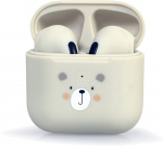 Juhtmeta k&otilde;rvaklapid Gembird Teddy TWS-01-G, valge v.