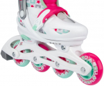 Rulluisud Nijdam Sk8 Star, valge v./roosa v., 29-32