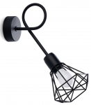 Valgusti seinale Sollux Artemis 15, E14, 1 x 40 W, must v.