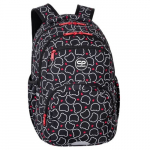 Kooli seljakott CoolPack Pick Bear, valge v./must v./punane v., 32 cm x 17 cm x 42 cm