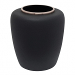 Vaas Kayoom Art Deco, 35 cm, must v./roosa kuld v.