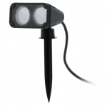 &Uuml;hendatav v&auml;lisvalgusti Eglo Nema, 3W, GU10, IP44, must v., 11.5 cm x 18 cm