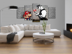 Reproduktsioon Artgeist Super Mario Mushroom Cop (Banksy) N6407-DKXLPWD, 225 cm x 112.5 cm