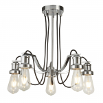 Valgusti rippuv Searchlight Olivia 1065-5CC, E27, 5 x 10 W, kroom v.
