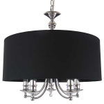 Valgusti rippuv CosmoLight Abu Dhabi P05697CH-BK, E14, 5 x 40 W, h&otilde;be v.