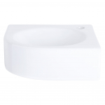 Vannitoa kraanikauss, keraamiline, 30 cm x 30 cm x 10 cm, valge