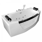 Vann, massaaži Amue AMO-0075, 170 cm x 85 cm x 59 cm, as&uuml;mmeetriline, valge v.