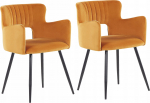 Toolide komplekt Beliani Sanilac, matt, must v./oranž v., 44 cm x 52 cm x 75 cm, 2 tk