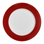 Taldrik magustoidu Ambition Aura Red, &Oslash; 19 cm, valge v./punane v.