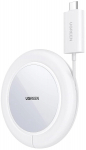 Juhtmevaba induktiivne laadija Ugreen CD245, USB Type C/Qi Wireless/MagSafe, 12.4 cm, valge v., 15 W