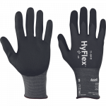 T&ouml;&ouml;kindad kummeeritud Ansell HyFlex 11-840, t&auml;iskasvanutele, must, 10