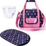 Beebi hoolduskott, koos tarvikutega Bayer 69016AA, sinine v./roosa v.