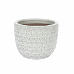 Lillepott Domoletti GG.6692.023, keraamiline/savi, valge