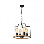 Valgusti rippuv Candellux Lighting Datus, E14, 4 x 40 W, pruun v./must v.