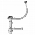 Sifoon valamu jaoks koos &auml;ravooluga Quadron, valge/h&otilde;be