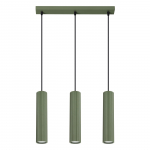 Valgusti rippuv Sollux Karbon, GU10, 3 x 10 W, roheline v.