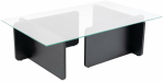 Kohvilaud Nordure Flavio, must v., 65 cm x 105 cm x 30 cm