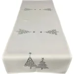 J&otilde;ululaua linik ristk&uuml;likukujuline BNA02-1, valge v./hall v., 40 x 160 cm