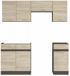 K&ouml;&ouml;gikomplekt Junona, tamm v./beež v., 1.8 m