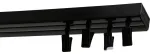 Lae kardina siin, kaasas klambrid Karpol, 250 cm, must v.