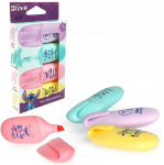 Tekstimarker Stitch Pastel, kollane/roheline/roosa