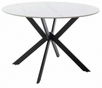 S&ouml;&ouml;gilaud MC Akcent Ubate, valge v./must v., 120 cm x 120 cm x 76 cm