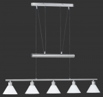 Valgusti rippuv Trio Stamina 3751051-07, E14, 5 x 40 W, valge v.